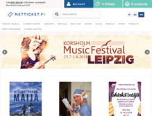 Tablet Screenshot of netticket.fi